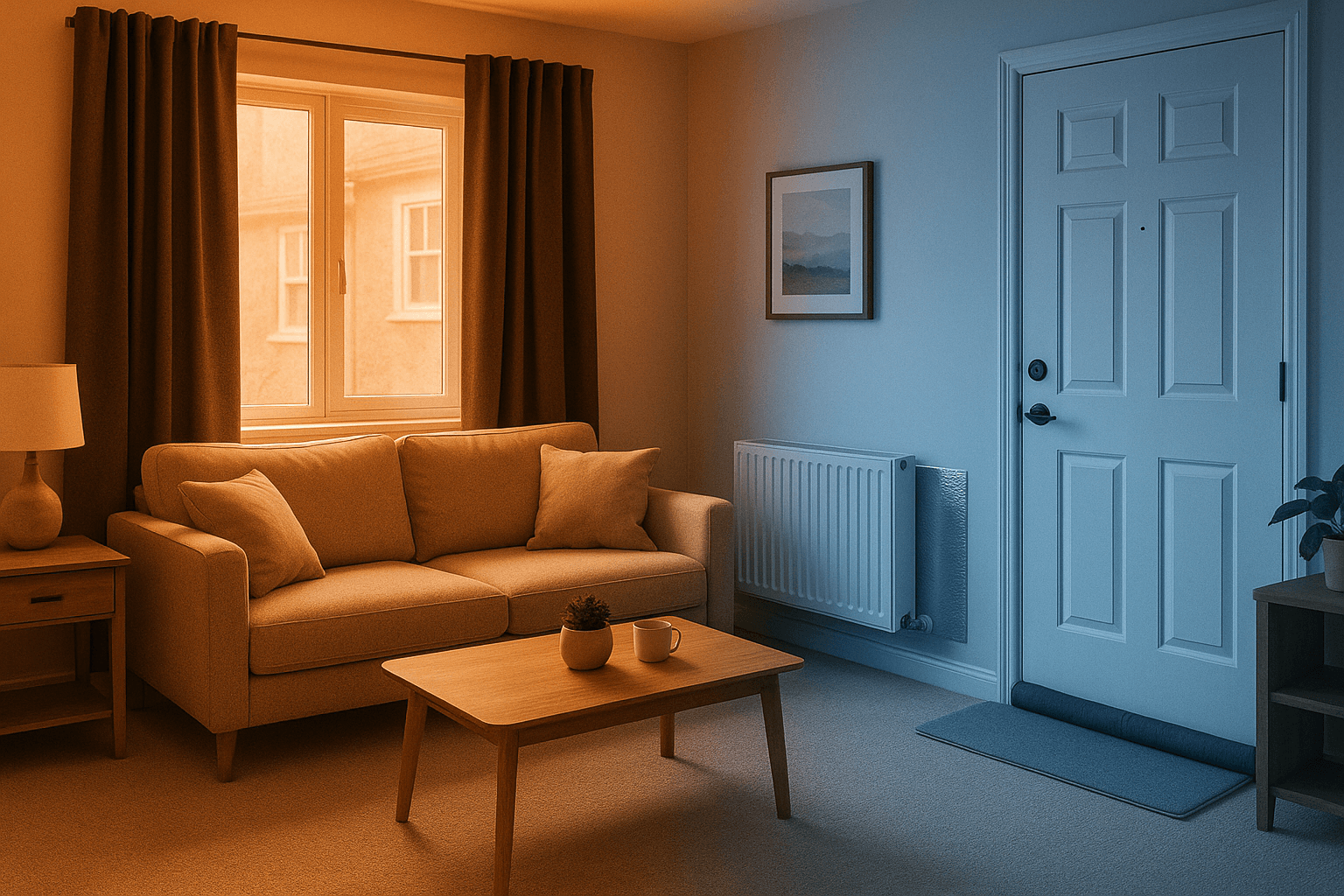 Rented apartment with reversible comfort fixes